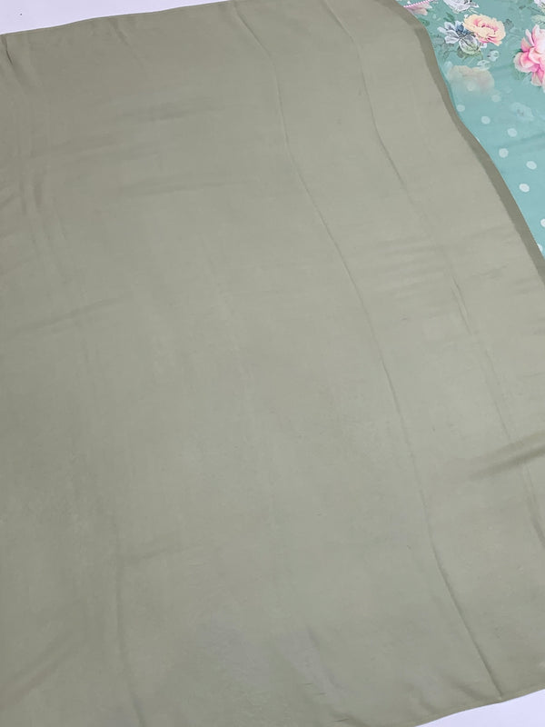 Georgette Floral Printed Saree Sea-Green In Colour