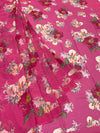 Georgette Floral Printed Saree Pink In Colour