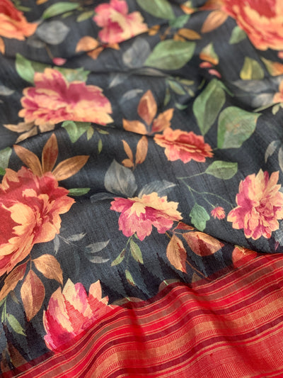 Tussore Saree