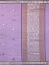 Zari Kota Saree Lavender In Colour