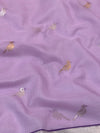 Zari Kota Saree Lavender In Colour