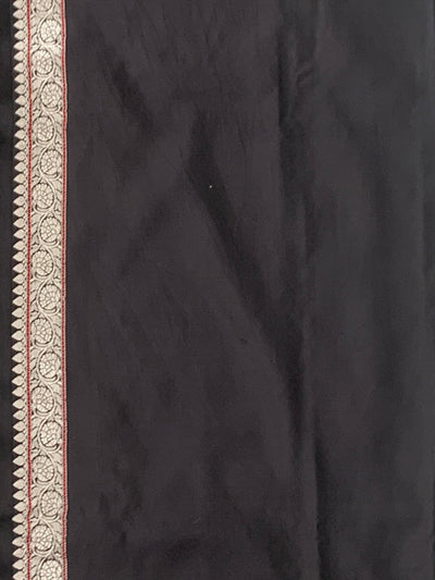 Mashru Silk Saree Black In Colour