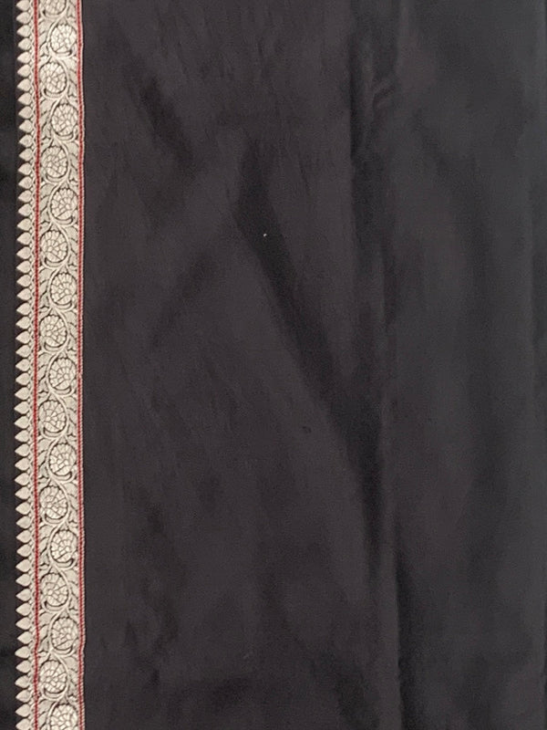 Mashru Silk Saree Black In Colour