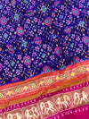 Ikat Saree Violet In Colour
