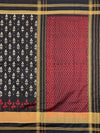 Ikat Saree Black In Colour