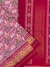 Ikat Saree Pink In Colour