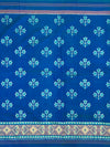 Ikat Saree Blue In Colour
