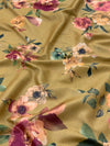 Tussore Prints Saree Mustard In Colour