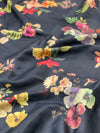 Tussore Prints Saree Black In Colour