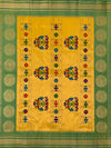 Gadwal Pattu Saree Rama-Green In Colour