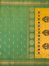 Gadwal Pattu Saree Rama-Green In Colour