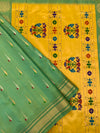 Gadwal Pattu Saree Rama-Green In Colour