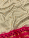Gadwal Pattu Saree Cream In Colour