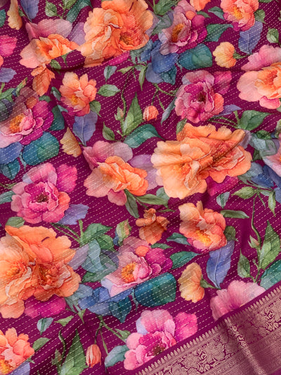 Crepe Saree