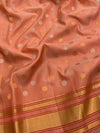 Gadwal Pattu Saree Peach In Colour
