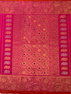 Gadwal Pattu Saree Hot-Pink In Colour