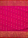 Gadwal Pattu Saree Hot-Pink In Colour