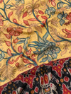 Kalamkari Kanjeevaram Saree Pastel-Yellow In Colour