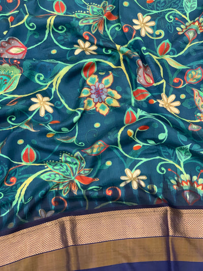 Printed Kanjeevaram Saree