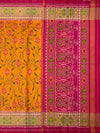 Rajkot Patola Saree Mustard-Yellow In Color