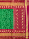 Rajkot Patola Saree Green In Color