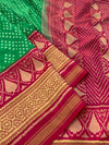 Rajkot Patola Saree Green In Color