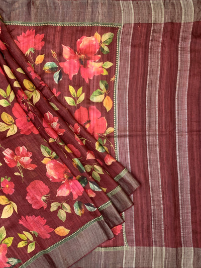Tussore Saree