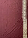 Banarasi Silk Saree Brown In Colour