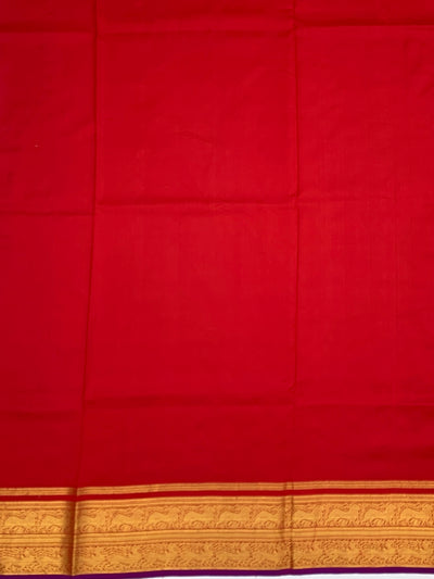 Handcrafted Multi-Color Chevron Ikat Silk Saree