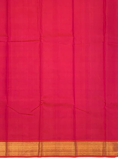 Heritage Elegance: Classic Checkered Kanjeevaram Silk Saree with Radiant Contrast Pallu