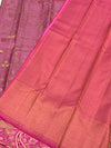 Kanjeevaram Silk Saree Light-Magenta In Colour