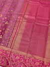 Kanjeevaram Silk Saree Light-Magenta In Colour