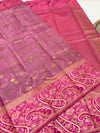 Kanjeevaram Silk Saree Light-Magenta In Colour