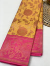 Kanjeevaram Silk Saree Mango-Yellow In Colour