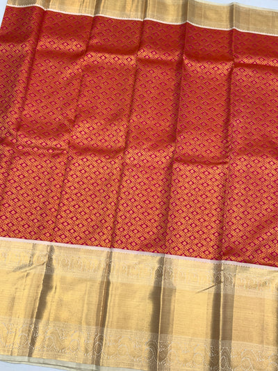 Kanjeevaram Silk Saree Pink In Colour