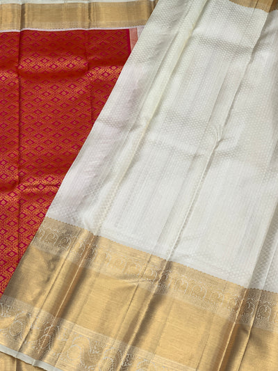 Kanjeevaram Silk Saree Pink In Colour
