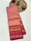 Kanjeevaram Silk Saree Peach In Colour