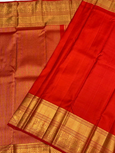 Kanjeevaram Silk Saree Red In Colour