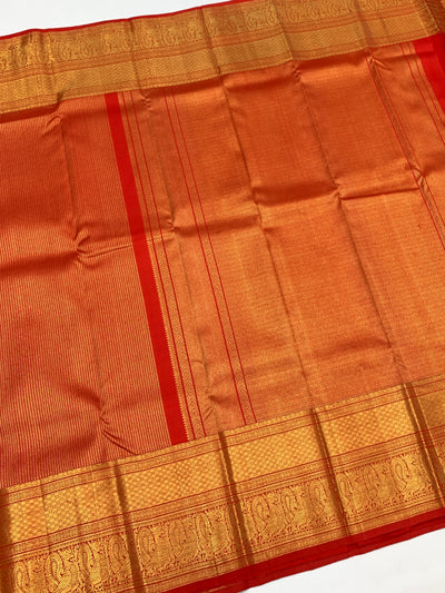 Kanjeevaram Silk Saree Red In Colour