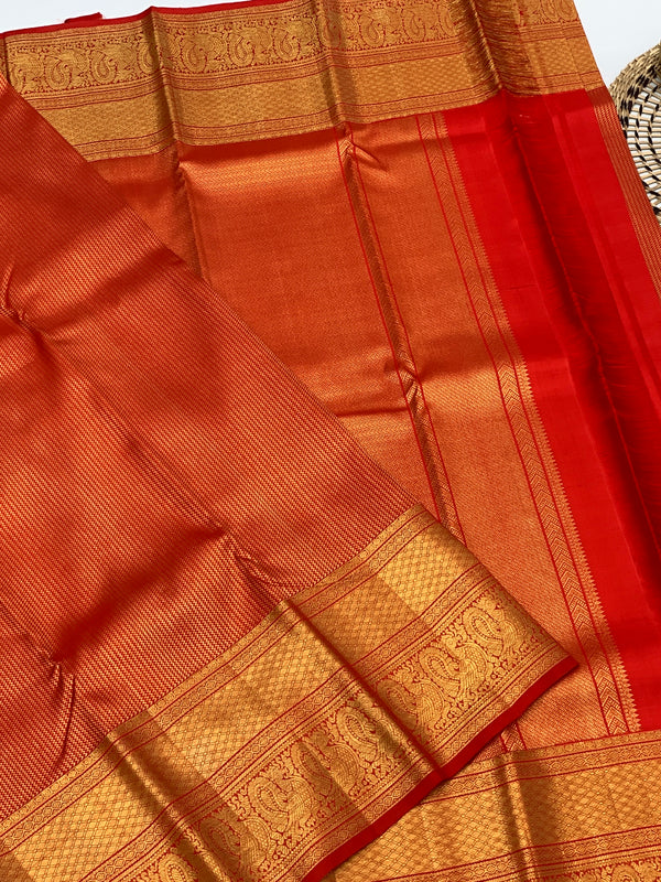 Kanjeevaram Silk Saree Red In Colour