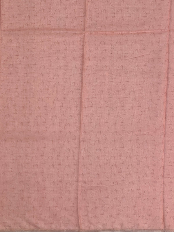 Peach Floral Printed Kota Cotton Saree