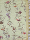 Lemon Yellow Digital Printed Kota Cotton Saree