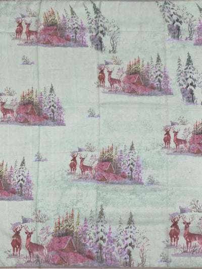 Digital Floral Printed Kota Doria Cotton Saree