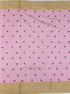 Pastel-Pink Printed Digital Kota Saree