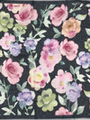 Charcoal Floral Digital Printed Linen Saree