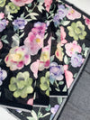 Charcoal Floral Digital Printed Linen Saree