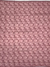 Floral Printed Linen Saree in Wine