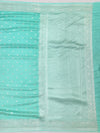 Exquisite Aqua Green Banarasi Mashru Silk Saree with Silver Zari