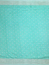 Exquisite Aqua Green Banarasi Mashru Silk Saree with Silver Zari
