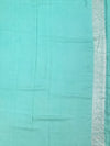 Exquisite Aqua Green Banarasi Mashru Silk Saree with Silver Zari
